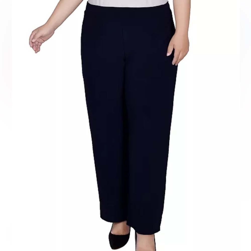 NY Collection
Plus Size Pull-On Wide-Leg Pants navy blue